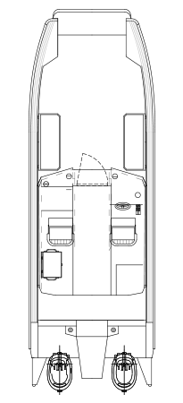 Faster 73CAT Cabin - layout